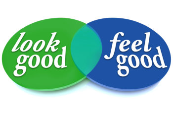 look good feel good illustration